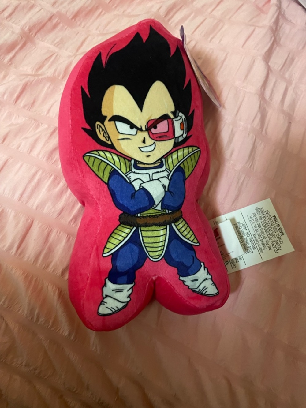 Vegeta shaped pillow